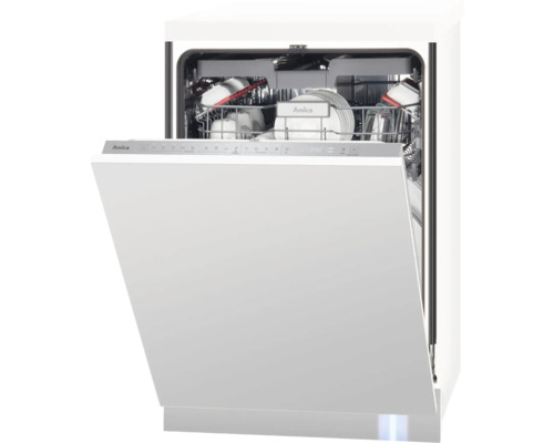 AMICA EGSPVX 596 900 Volledig geïntegreerde vaatwasmachine 60 cm Geopende Amica vaatwasser met vaat