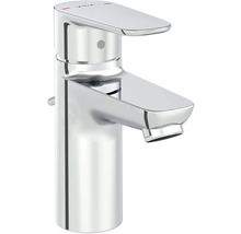 Verchroomde wastafelmengkraan voor de badkamer