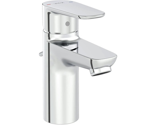 Verchroomde wastafelmengkraan voor de badkamer