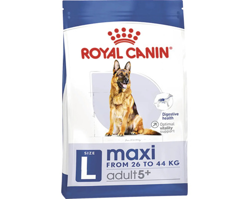 ROYAL CANIN Hondenvoer Maxi Adult 5 + 15 kg Royal Canin Maxi Adult 5+ hondenvoer voor grote honden van 26 tot 44 kilogram