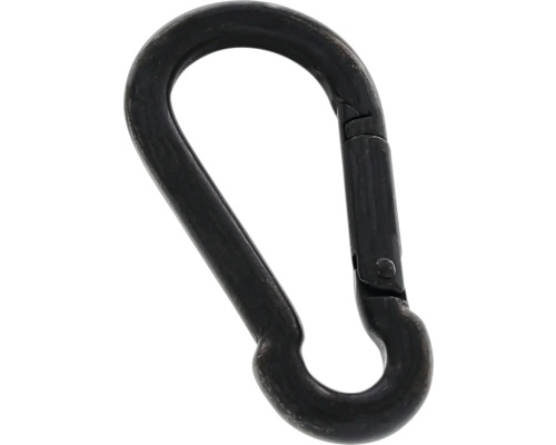 MARINETECH Karabijnhaak Ø5x50 mm RVS A4 zwart, 1 stuks Zwarte karabijnhaak