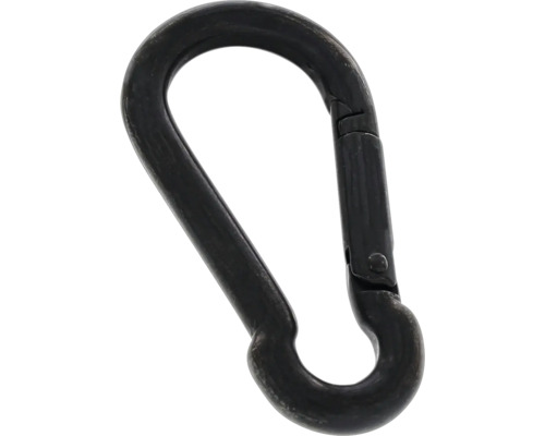 MARINETECH Karabijnhaak Ø6x60 mm RVS A4 zwart, 1 stuks Karabijnhaak