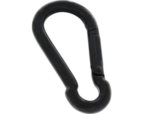 MARINETECH Karabijnhaak Ø8x80 mm RVS A4 zwart, 1 stuks Metalen karabijnhaak