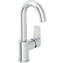 Verchroomde kraan met hoge uitloop