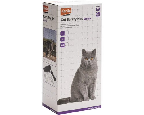 Karlie Cat Safety Net Secura verpakking met afbeelding van kat