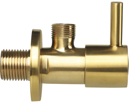 Hoekstopkraan van metaal met schroefdraad