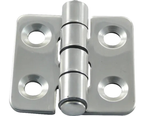 Roestvrijstalen scharnier met vier gaten voor bevestiging