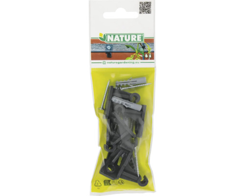 Nature bevestigingsclips met schroeven en pluggen in set
