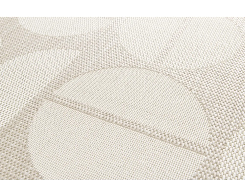 Close-up van een tapijt met cirkeldesign