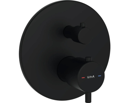 VITRA Inbouwthermostaat Flow Soft A4325836EXP mat zwart Vitra Logo inbouw douchekraan