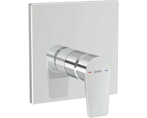 VITRA Inbouw douchekraan Flow Square A43328EXP chroom VitrA wastafelkraan met hendel