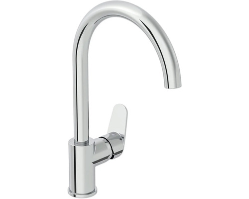 VITRA Keukenkraan Flow Round A43407EXP chroom Keukenkraan met hoge uitloop
