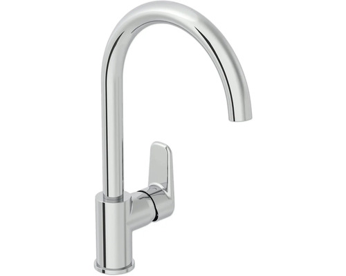 VITRA Keukenkraan Flow Soft A43419EXP chroom Kraan met hoge uitloop