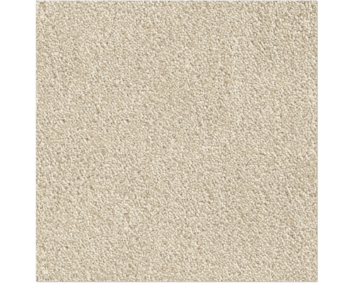 Tapijt frisé Leila beige 500 cm breed Close-up van een beige tapijt