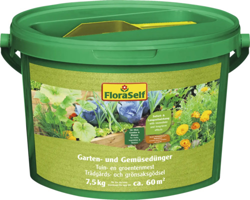 FLORASELF Tuin & groenten meststof 7,5 kg