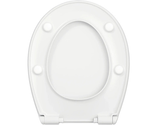 Toiletbril van kunststof, bovenaanzicht