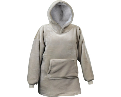 UNIQUE LIVING Hoodie oversized Puck taupe 87x70 cm