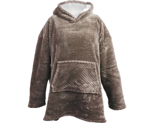 UNIQUE LIVING Hoodie oversized Mies taupe 87x70 cm