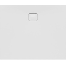 Witte douchebak met vierkante afvoer