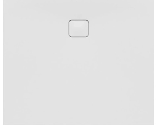 Witte douchebak met vierkante afvoer