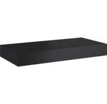Rechthoekige, zwarte wandplank