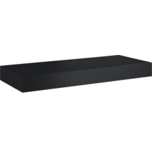 Rechthoekige zwarte wastafel
