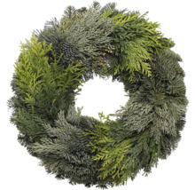 Decoratieve dennenkrans voor feestelijke gelegenheden