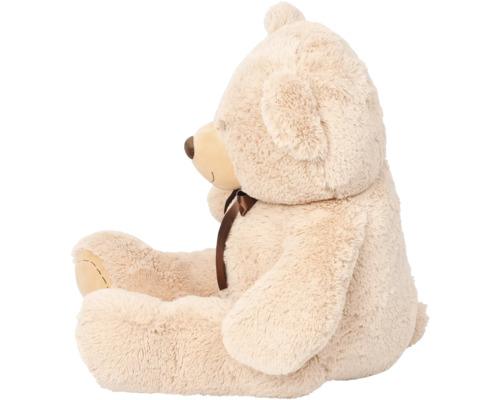 Pluche teddybeer met strik in profiel