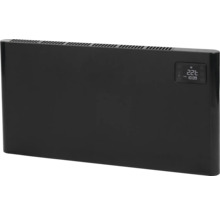 Zwarte elektrische radiator met display