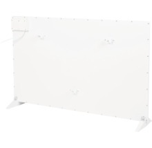 Witte radiatorbekleding met bevestigingsmateriaal