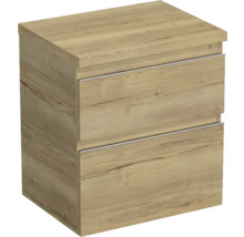 Nachtkastje met twee lades in houtdesign