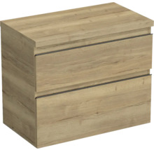 Wastafelonderkast met twee laden