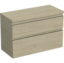 Wastafelonderkast met twee laden