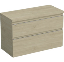 Wastafelonderkast met twee laden