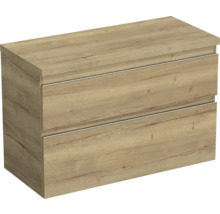 Wastafelonderkast met twee laden