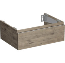 Houten wastafelonderkast met montage materiaal