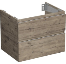 Wastafelonderkast met twee lades in houtdesign
