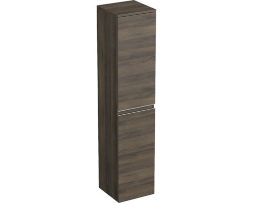 JUNGBORN Hoge badkamerkast TRENTA 161,8x35x35 cm gladstone eiken tabak