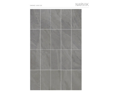 Narvik Smoke tegels, 60x120 cm, voor wand en vloer