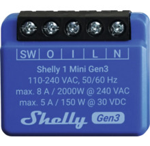 Shelly 1 Mini Gen3 WLAN-schakelaar