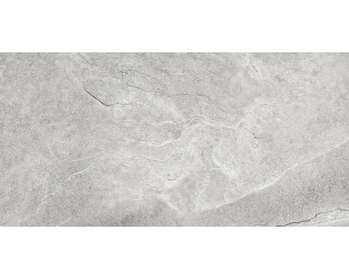 Grijze keramische tegel met mat oppervlak