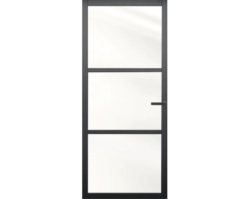 PERTURA Binnendeur industrieel zwart 1000 opdek links 83 x 201,5 cm