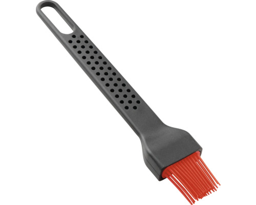 Grillborstel met siliconen borstelharen en kunststof handvat