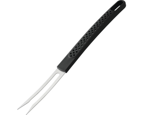 Barbecuevork van roestvrij staal met kunststof handvat