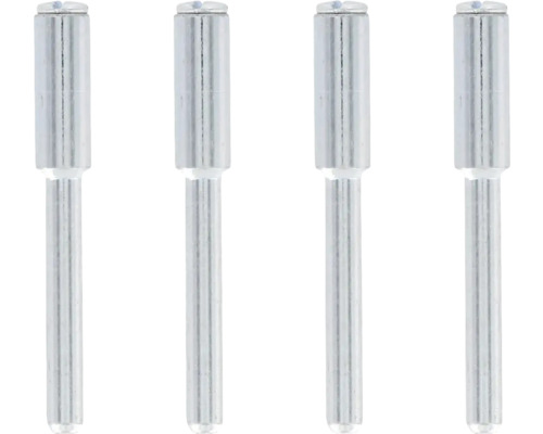 Vier metalen blindklinknagels