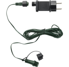 Netstroomaansluiting voor buitenverlichting met stekker en kabel