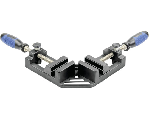 Hoekklem voor het fixeren van werkstukken in een hoek van 90 graden.