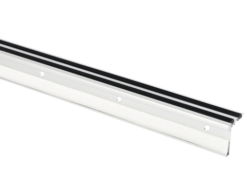 FLEXXSTAIRS Deluxe Profiel aluminium 1190x41,4x46 mm, 5 stuks Metalen deurafdichtingsprofiel met afdichtingsrubber
