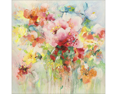 Schilderij met bloemmotief