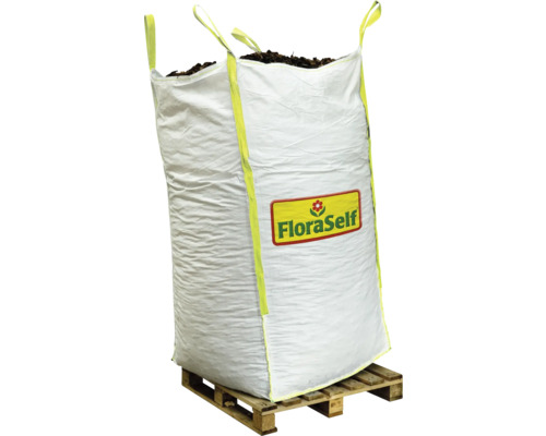 Grote zak potgrond van FloraSelf op een pallet